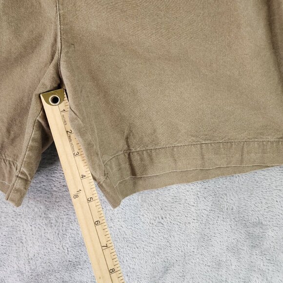 Claybrooke Outdoor Shorts Mens 36 Brown Pleated Chino Vintage Casual Preppy Dad - Picture 5 of 10